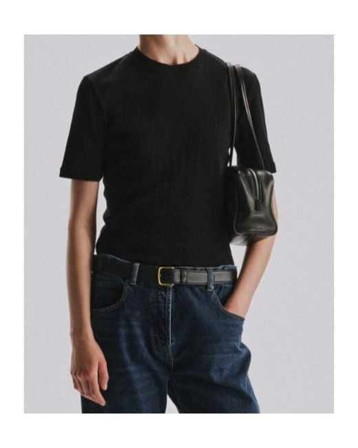 The Row Black Etina T-Shirt