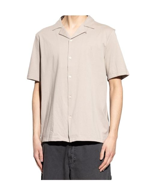 AllSaints White Hudson Short-Sleeve Shirt for men