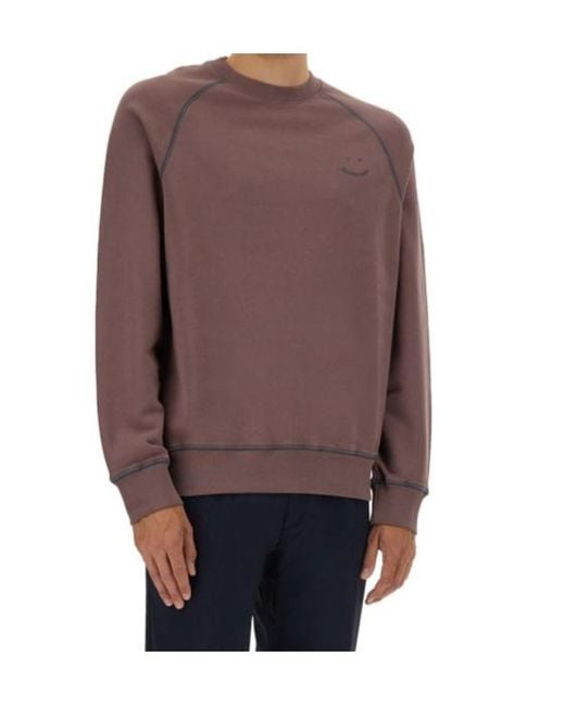 Paul Smith Brown Ps Paul Smith Long-Sleeved Crewneck Sweatshirt for men