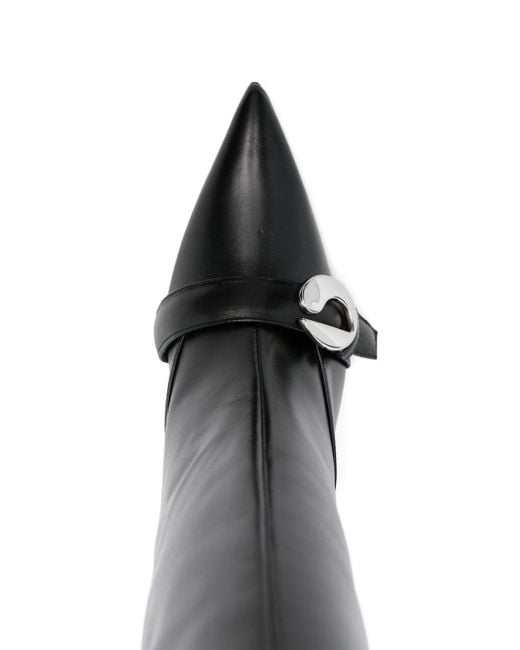 Coperni Black Pointed Toe Heeled Boots