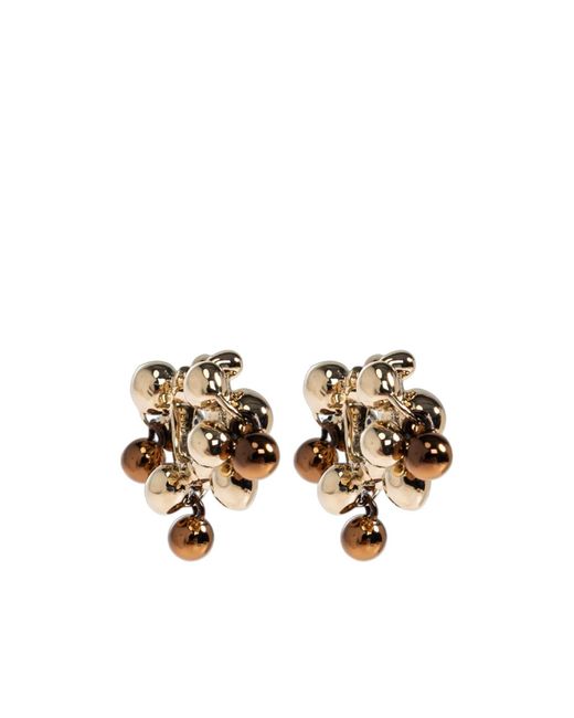 Lemaire Metallic Cluster Hoop Earrings