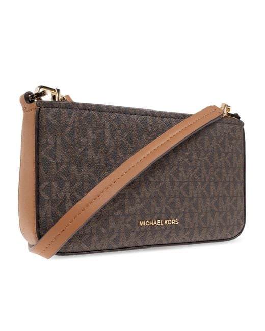 MICHAEL Michael Kors Brown Monogram Chain Shoulder Bag