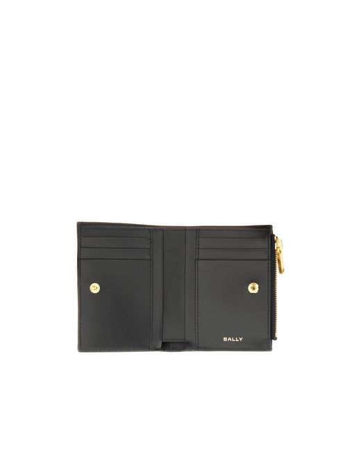 Bally Black Code Bi-Fold Wallet