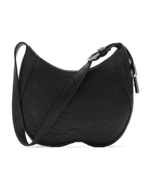 Burberry Black Chess Zipped Small Shoulder Bag