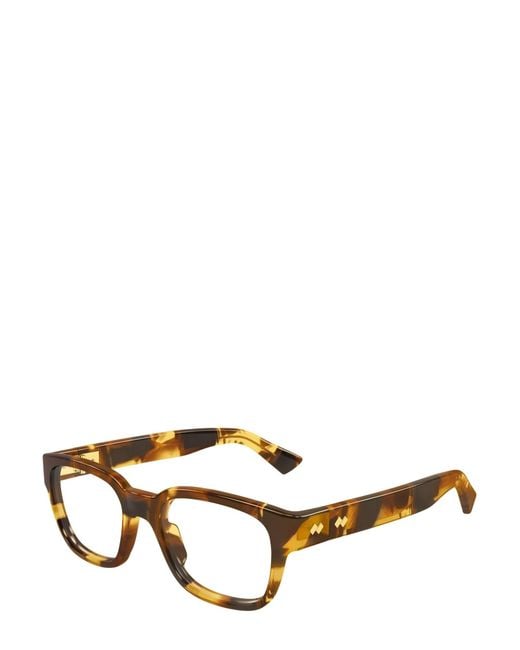 Bottega Veneta Metallic Eyewear Square Frame Glasses for men