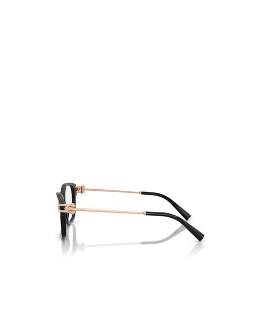 Tiffany & Co White Rectangle Frame Glasses