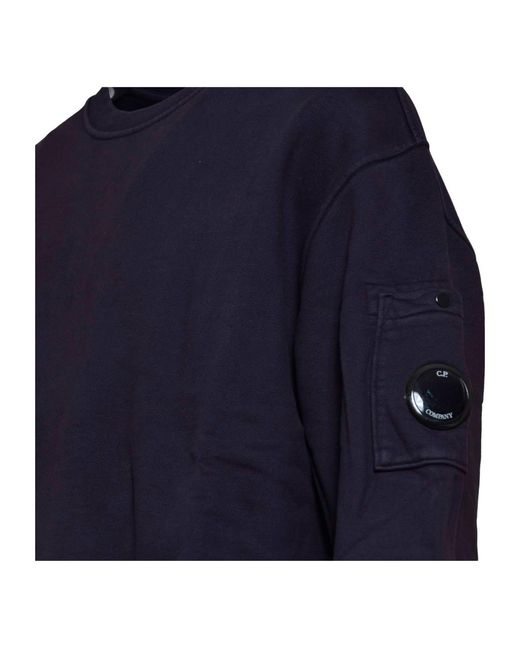 C P Company Blue Logo Patch Sweatshirt for men