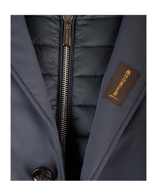 Moorer Blue Redon-Pum Coat for men
