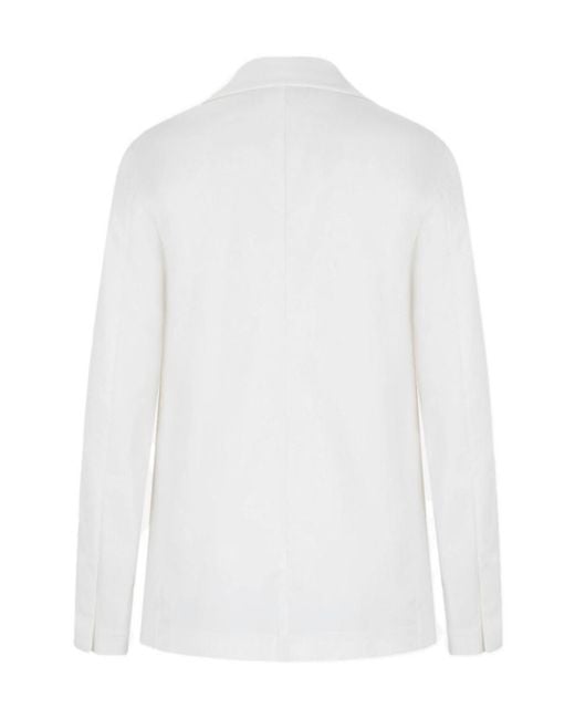 Fabiana Filippi White Long-Sleeved Suit Jacket