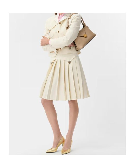 Versace White Appliquéd Tailored Blazer