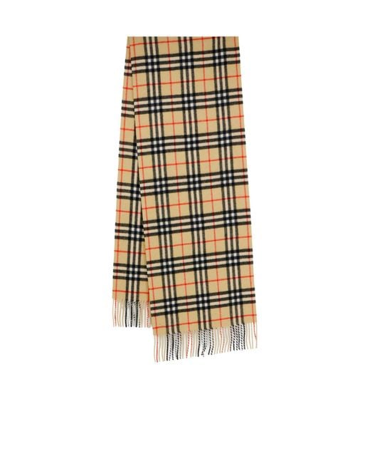 Burberry Metallic Check Fringed Scarf for men
