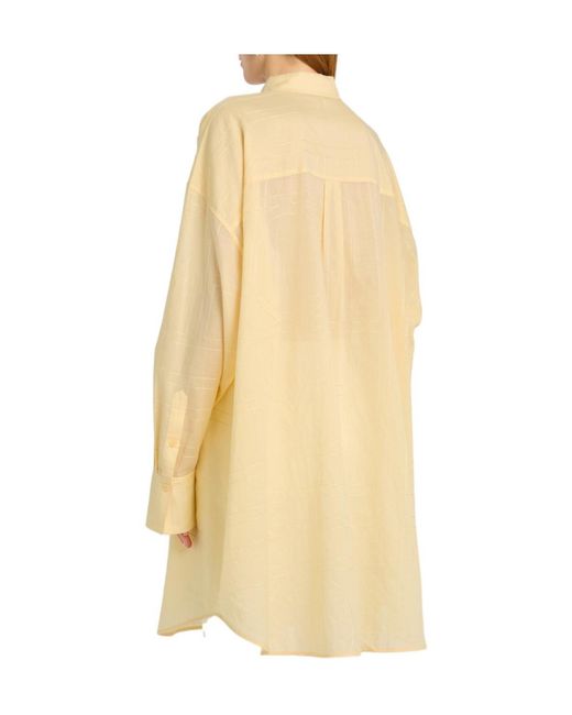 Totême Natural Logo-Monogrammed Cotton-Blend Shirt