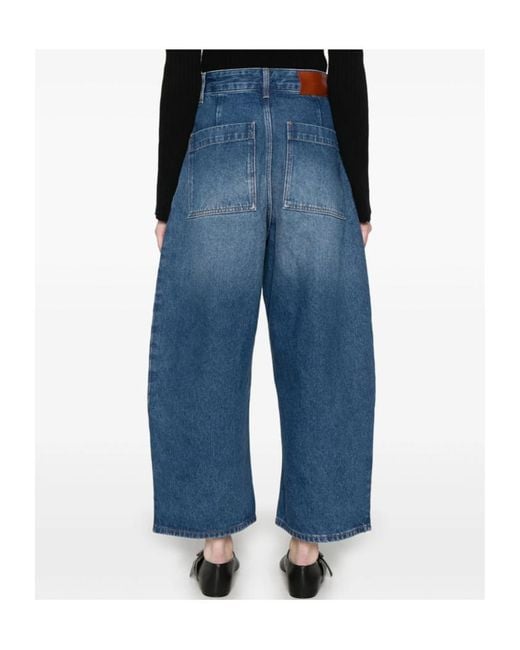 Studio Nicholson Blue Wide-Leg Jeans