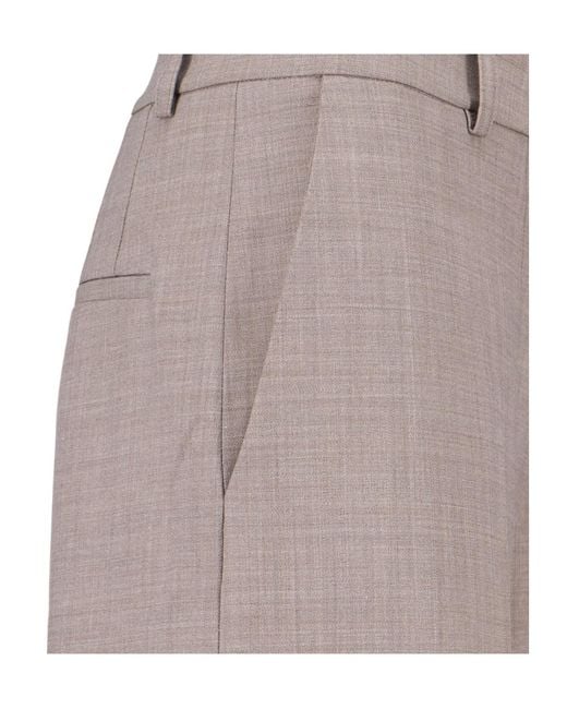 Frankie Shop Gray Brickell Wide-Leg Pants