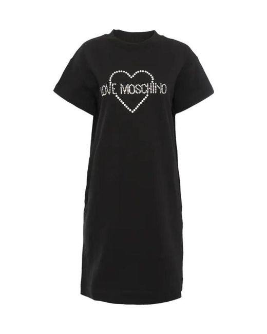 Moschino Black Printed Dress