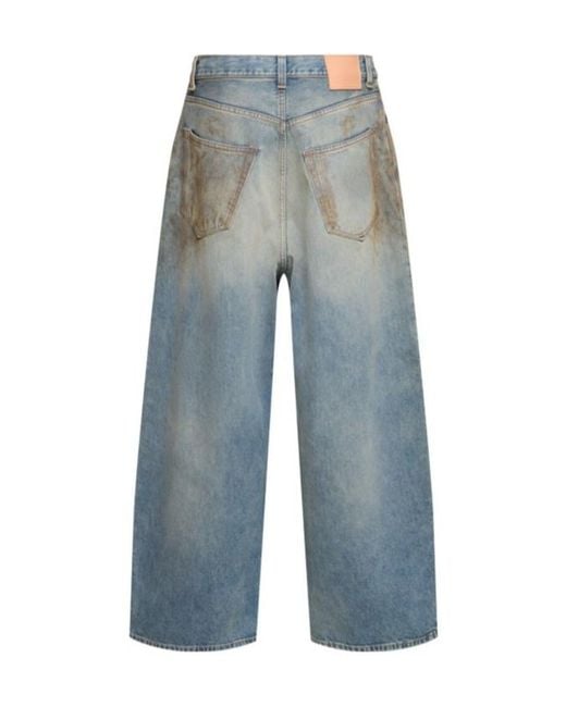 Acne Blue Belt-Loop Jeans for men