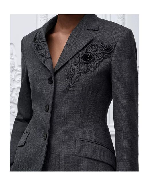 Dior Black Embroidered Bar Jacket