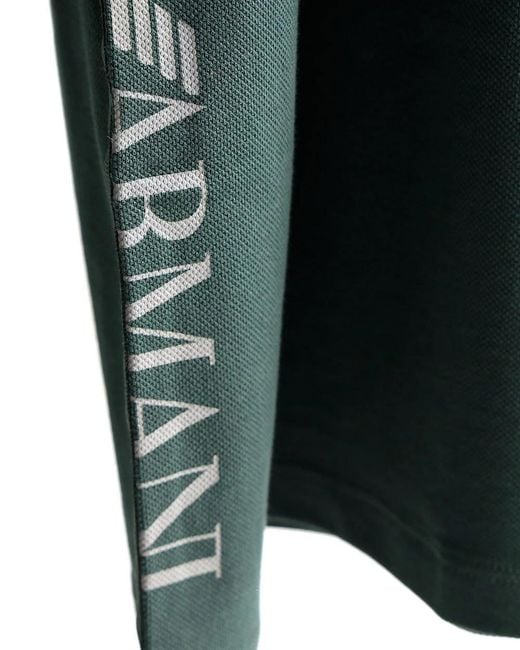 Emporio Armani Green Logo Polo Shirt for men