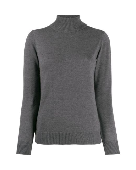 A.P.C. Blue Roll-Neck Fitted Sweater