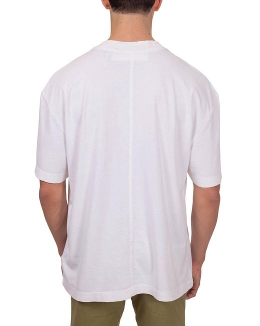 Calvin Klein White Logo-Printed T-Shirt for men