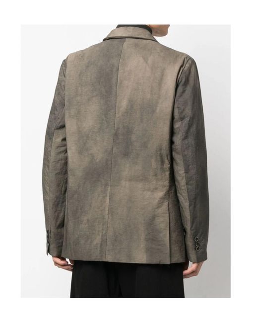 Uma Wang Brown Faded Effect Blazer for men