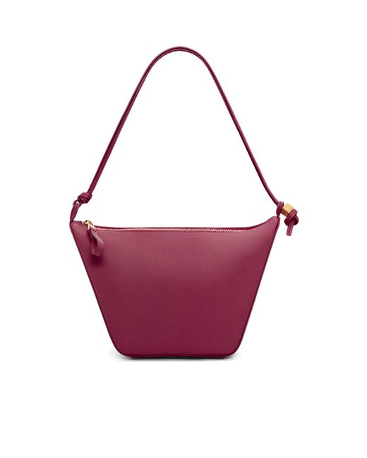 Loewe Purple Hammock Mini Hobo Bag