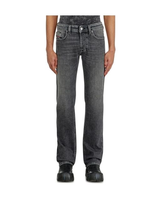 DIESEL Gray 1985 Larkee Straight-Leg Jeans for men