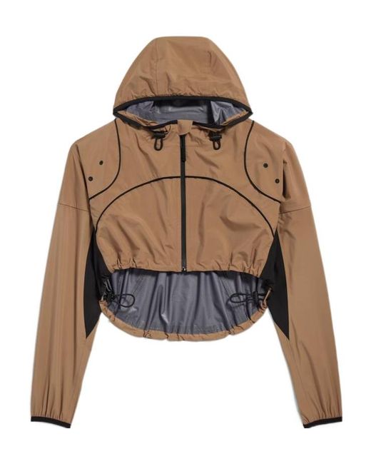 Balenciaga Brown Techwear Cropped Jacket