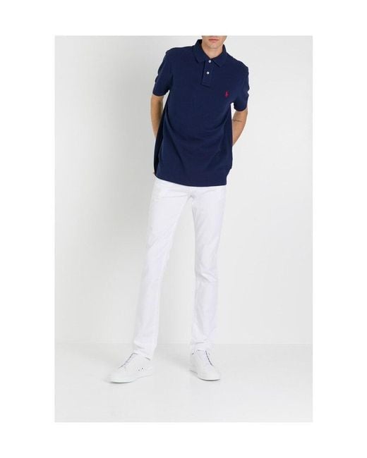 Polo Ralph Lauren Blue Logo Polo Shirt for men