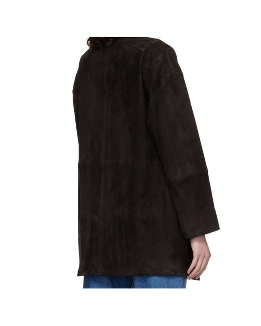Loulou de Saison Black Waren Oval Coat
