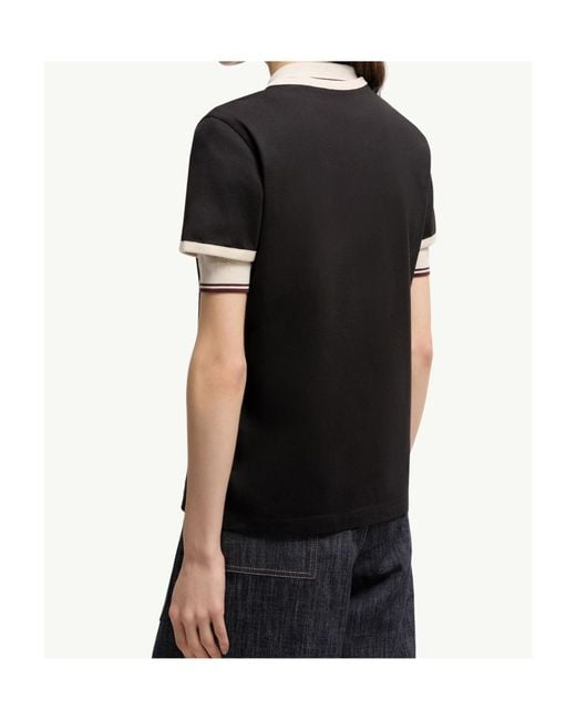 Moncler Black Logo Printed Crewneck T-Shirt