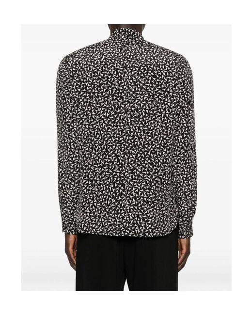Dries Van Noten Gray Long-Sleeved Shirt for men