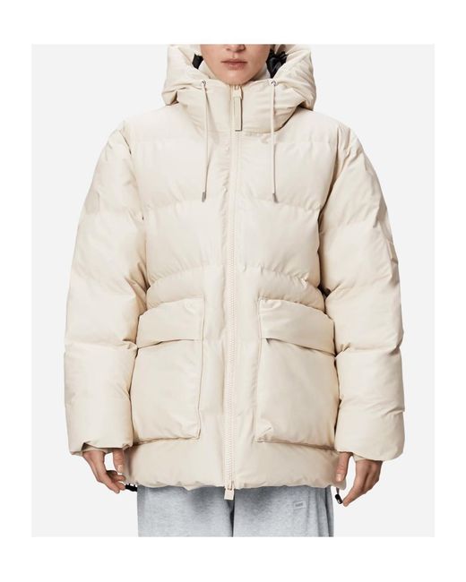 Rains Natural Long-Sleeved Cotton-Padded Jacket