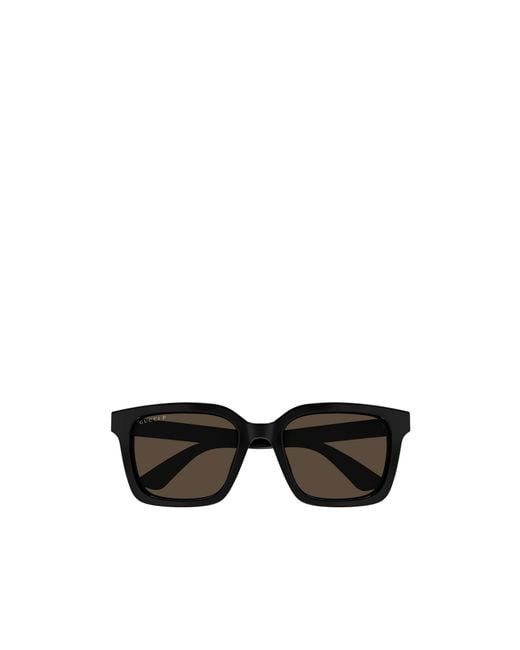Gucci Black Eyewear Rectangle Frame Sunglasses for men
