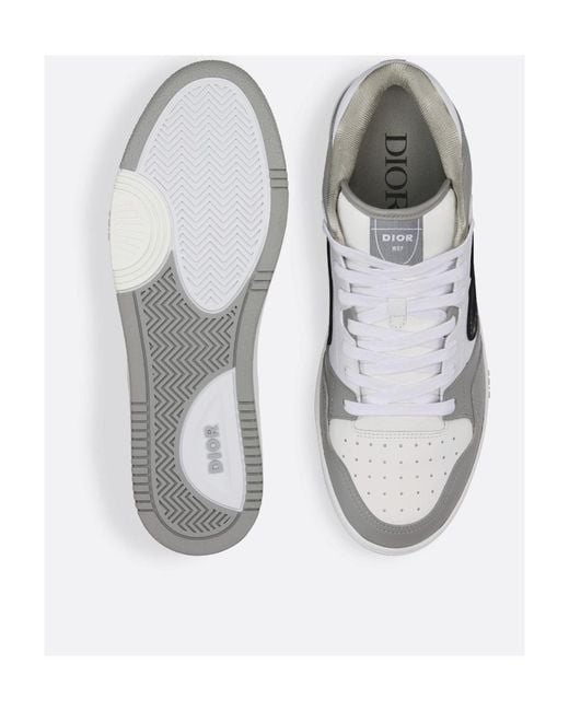 Dior White Homme B57 Mid-Top Sneakers for men