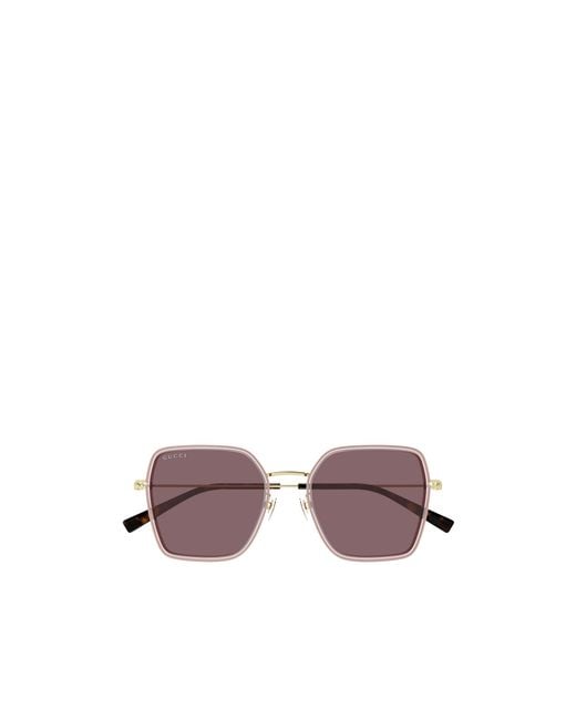 Gucci Purple Interlocking G Sunglasses