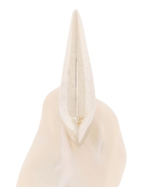 Bottega Veneta White Pearl Earrings for men
