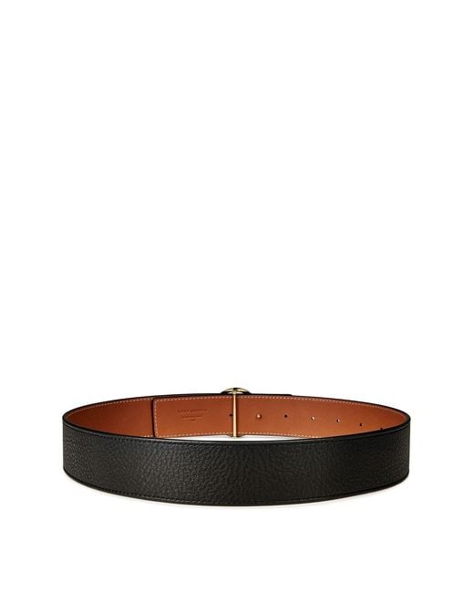 Tory Burch White Miller Reversible Belt