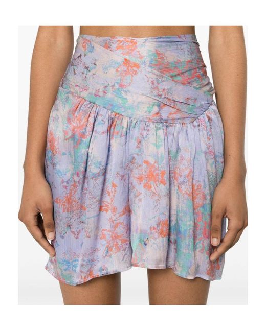 IRO Multicolor Printed Midi Skirt