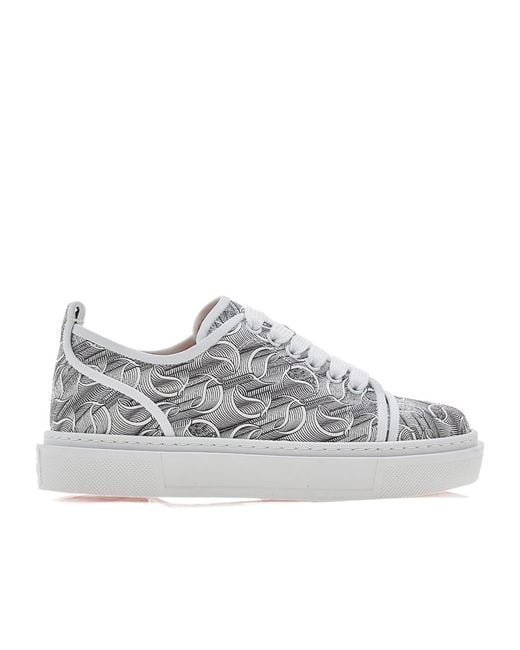 Christian Louboutin Gray Round Head Low-Cut Skate Shoes