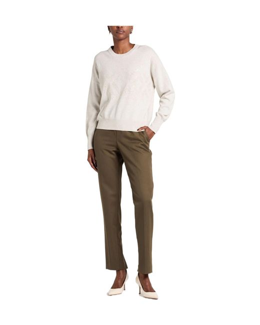 Brunello Cucinelli Natural Long Sleeves Jumpers
