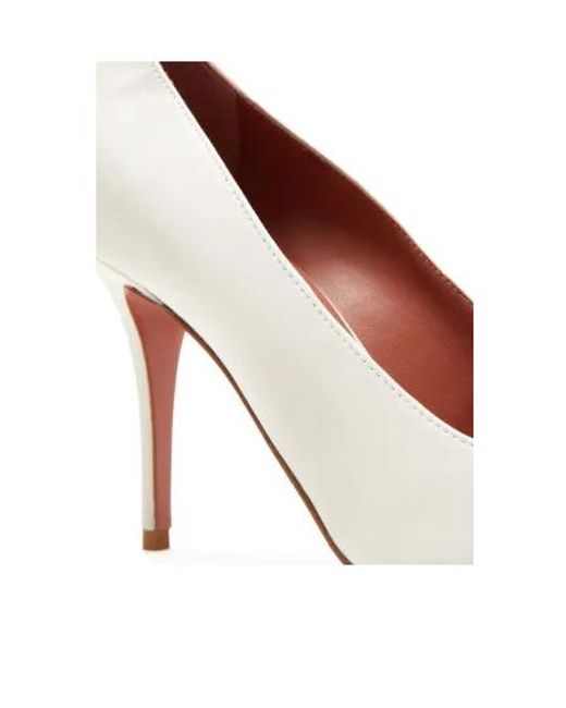 AMINA MUADDI White Pointed-Toe High Heels