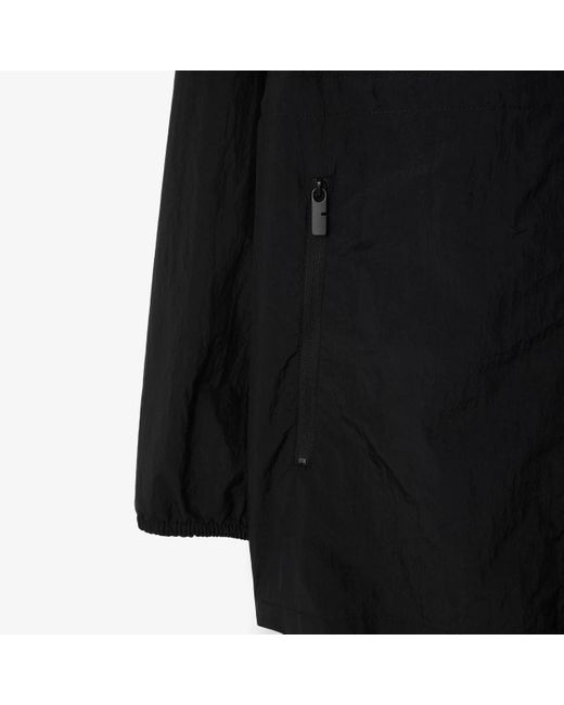 Burberry Black Hooded Zip-Up Jacket