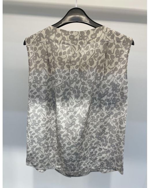 Weekend by Maxmara Gray Sleeveless Shirt