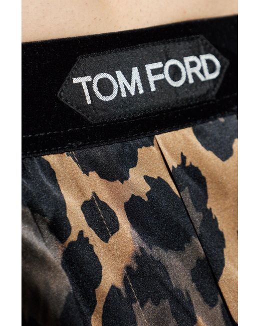 Tom Ford Multicolor Leopard-Print Pajama Bottoms for men