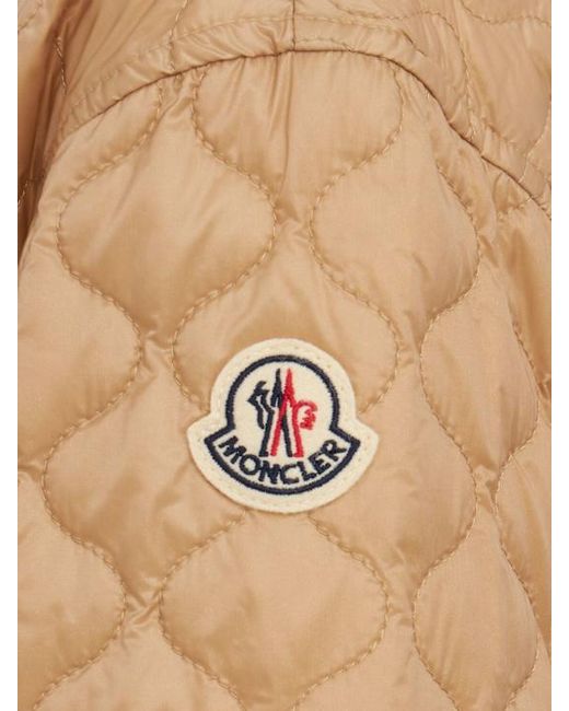 Moncler Brown Arum Hooded Nylon Down Jacket