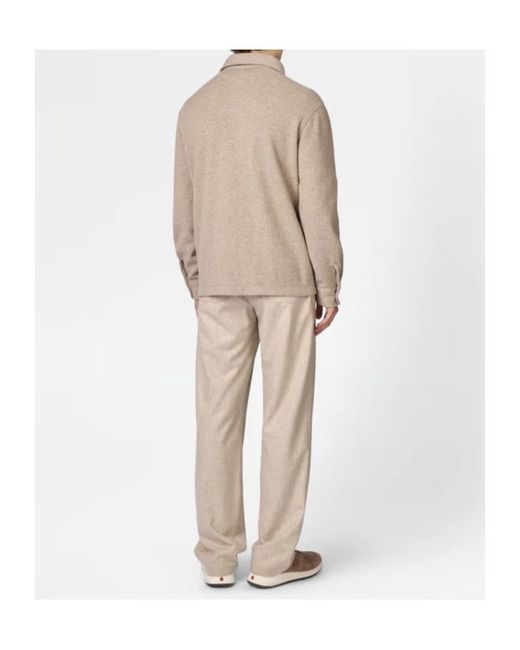 Tod's Natural Buttoned Flap-Pocket Shirt Jacket for men