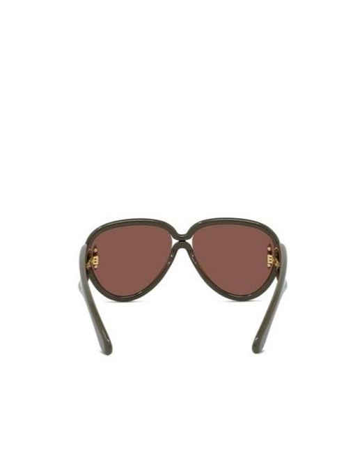 Loewe Brown Pilot Frame Sunglasses for men
