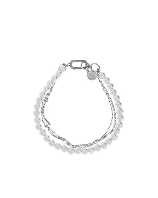 AllSaints Metallic Double-Layer Structure Design Bracelet