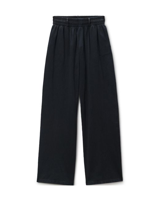 Alexander Wang Blue Logo Embroidered Drawstring Sweatpants